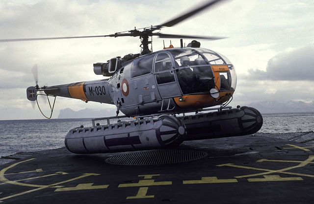Alouette III helicopters, operated on Arctic patrol vessels (1962–1982)