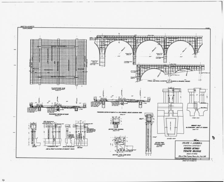 File:REVISED DETAILS Sheet 15 of 14 sheets dated February 6, 1913 - Ash Avenue Bridge, Spanning Salt River at Foot of Ash Avenue, Tempe, Maricopa County, AZ HAER ARIZ,7-TEMP,3-45.tif