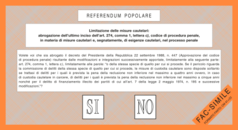 Ballot papers used in the referendum.
