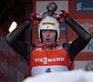 Deutsch: Vorletztes Saisonrennen im Rennrodel-Weltcup der Saison 2014/15 vom 19. bis 22. Februar 2015 in Altenberg/Erzgebirge. Tag 2: Freitagstraining. English: Luge world cup race season 2014/15 in Altenberg/Germany, 19th to 22nd Februar 2015. Day 2: Friday trainings.