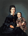 Retrato de D. Albertina Borges de Castro e de seu filho Manuel (Museu Nacional Soares dos Reis, Porto)
