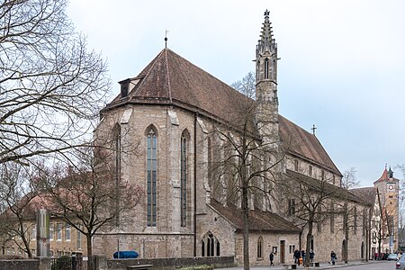 Rothenburg ob der Tauber, Herrngasse 19, Franziskanerkirche von Osten 20151230 001
