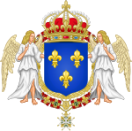 A kép leírása Royal Coat of France of France.svg.