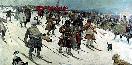 «Մոսկովյան Ռուսիայի զորքերի արշավանքը», 16-րդ դար, կտավ, 1903