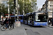 Ersatzbus für die gesperrte S-Bahn-Stammstrecke in München zwischen Pasing und Ostbahnhof