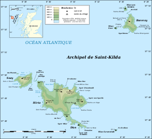 Saint Kilda archipelago topographic map-fr.svg