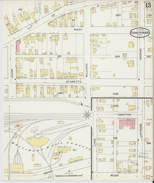 File:Sanborn Fire Insurance Map from Parkersburg, Wood County, West Virginia. LOC sanborn09438 002-13.jpg