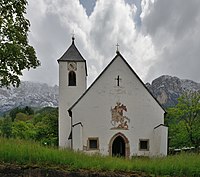 Sankt Martin Kirche in Ums Völs am Schlern Eingang.JPG