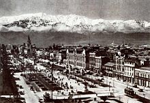 View of La Alameda in 1930. Santiago de Chile 1930.jpg