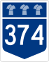 Highway 374 shield