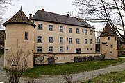 Bilder des Exteriors des Schlosses Kirchhofen, auch Lazerus-von-Schwendi-Schloss genannt. siehe: w:de:Schloss Kirchhofen