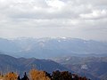 山頂から西北西を望む 千町ヶ峰と段ヶ峰