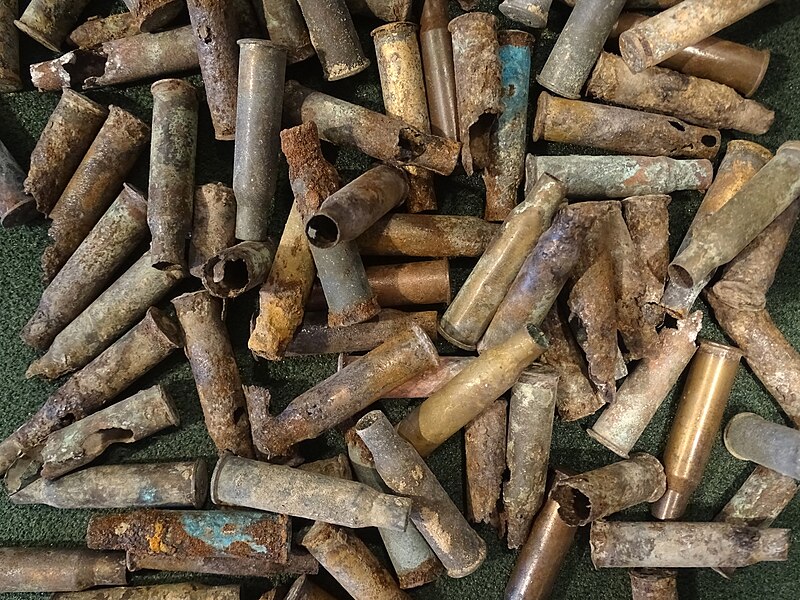 File:Shell Casings Exhumed from Mass Grave - Ninth Fort - Nazi Genocide Site - Kaunas - Lithuania (27306645073) (2).jpg