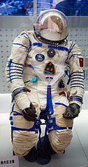 The space suit worn by Shenzhou 5 crew member Yang Liwei on display