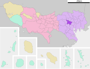 Poziția localității Shinjuku