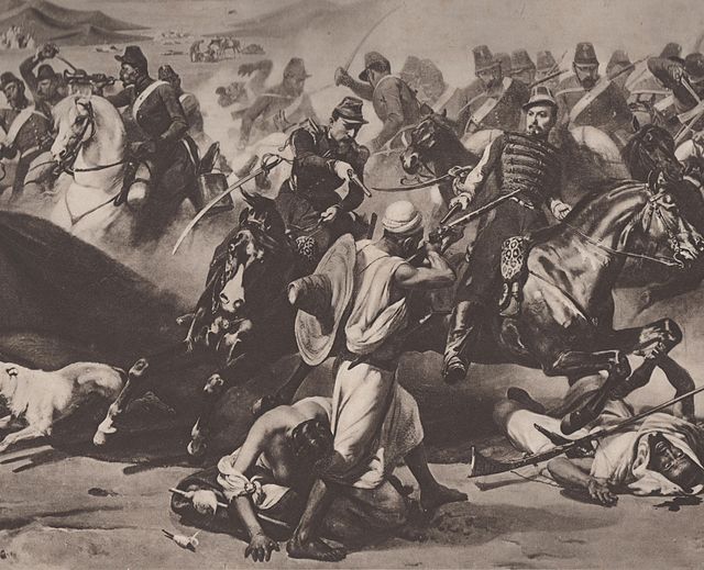 Chasseurs d'Afrique during the battle of the Smala.