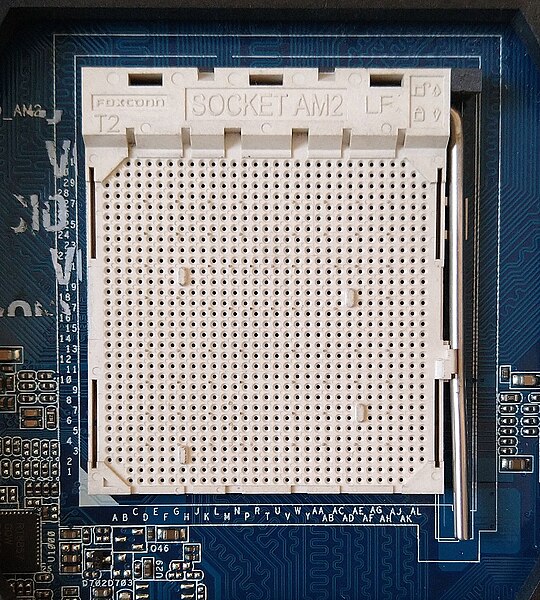 Socket AM2+, a pin grid array socket