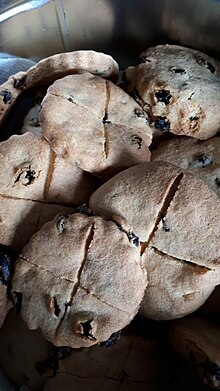 Soul cakes eaten during Halloween, All Saints' Day and All Souls' Day Soul cakes.jpg