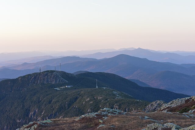 Green Mountains looking south from the summit of Mount Mansfield