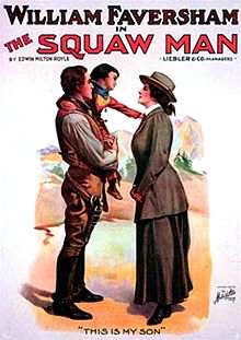 The Squaw Man. 1905 Broadway play. Squaw Man 1914.jpg