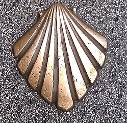 Saint Jacob shell near kathedral Tournai