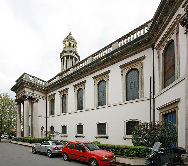 South Front, St Mary's, St. Marylebone Parish Church