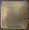 Stolperstein Falkenbergsweg 62 (Nina Müller), Hamburg-Neugraben-Fischbek. JPG
