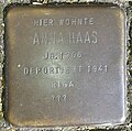 Stolperstein Köln Gladbacher Straße 46 Anna Haas