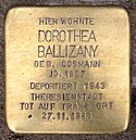 Stolperstein Kleve Kasinostraße 2 Dorothea BalliZany