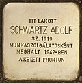 Stolperstein für Schwartz Adolf - Adolf Schwartz (Sárospatak).jpg