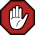 Stop hand.svg