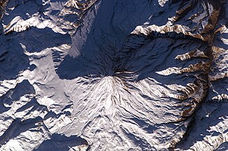 Summit Crater of Mt. Damāvand from space