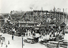 TTC Buses Old Sunnyside Amusement Park Along Lake Ontario 1925 Postcard