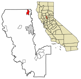Sutter County California Incorporated and Unincorporated areas Live Oak Highlighted 0641936.svg