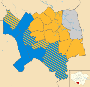 Sutton London INGGRIS pilkada 2018 peta.svg