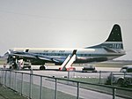 Twin turbopropeller engined airliner