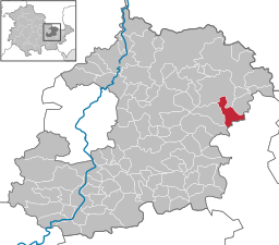 Läget för kommunen Tautenhain i Saale-Holzland-Kreis