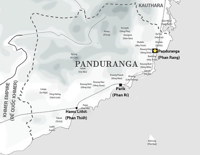 The territory of Panduranga with its capital Phan Rang