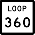 Marker State Highway Loop 360