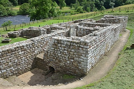 The baths at Chesters Fort