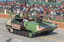 The Carrier Mortar Tracked Vehicle gliding down the Rajpath during the Republic Day Parade - 2006, in New Delhi on January 26, 2006.jpg
