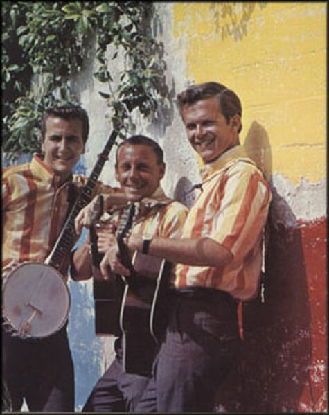 The Kingston Trio's second troupe after Guard's departure: John Stewart, Nick Reynolds, Bob Shane (Summer 1963)
