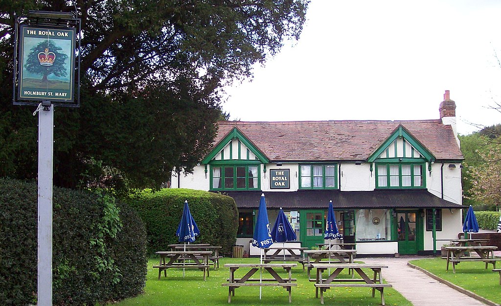 Small picture of The Royal Oak @ Holmbury St Mary courtesy of Wikimedia Commons contributors