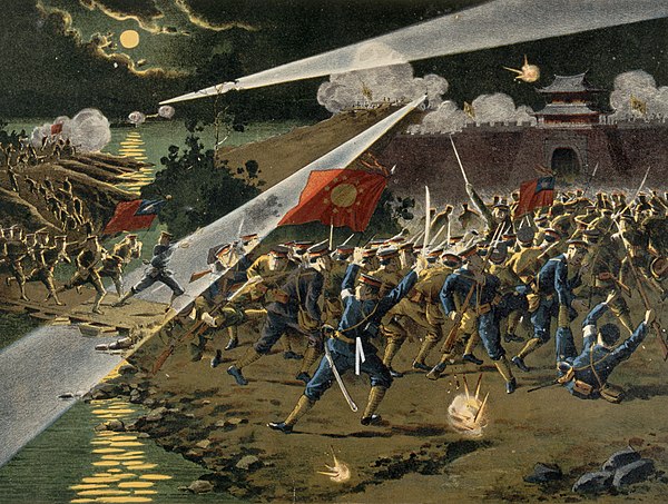 The Revolutionary Army attacking Nanjing in 1911