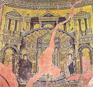 Мозаика святые Онисифор и Порфирий