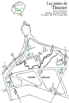 Map of Tigzirt ruins TigzirtRuinesPlan.png