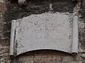 Plaque on Palazzo Pretorio (northern side)