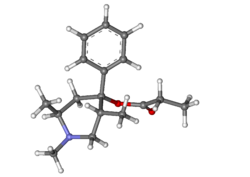 Trimeperidine ball-and-stick.png