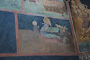 English: Fresco on the north wall of the choir in Trinity Chapel in Lublin. The Holy Women at the Tomb.