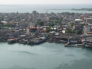 Section of Tumaco from the air